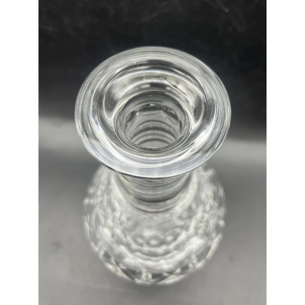 Vintage Waterford Clear Crystal WAT7 Pattern Decanter and Glasses Set